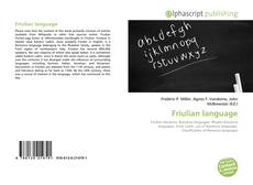 Copertina di Friulian language