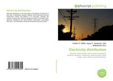 Bookcover of Electricity distribution