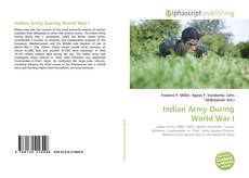 Copertina di Indian Army During World War I