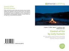 Copertina di Control of fire by early humans