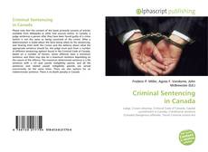 Capa do livro de Criminal Sentencing in Canada 