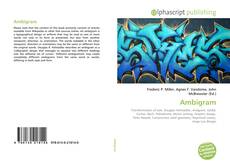 Capa do livro de Ambigram 