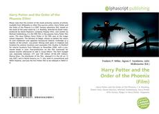 Capa do livro de Harry Potter and the Order of the Phoenix (Film) 