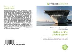 Capa do livro de History of the aircraft carrier 