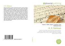 Capa do livro de A. R. Rahman 