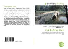 Bookcover of Civil Defense Siren