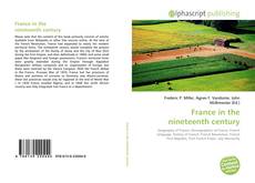 France in the nineteenth century kitap kapağı