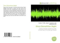 Buchcover von Disco Demolition Night