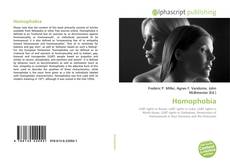Capa do livro de Homophobia 