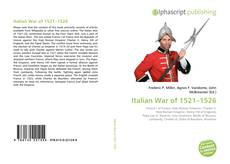 Capa do livro de Italian War of 1521–1526 