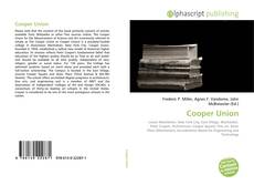 Bookcover of Cooper Union
