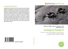 Borítókép a  Ecological footprint - hoz
