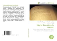 Portada del libro de Higher Education in Quebec