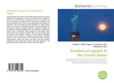 Обложка Freedom of speech in the United States
