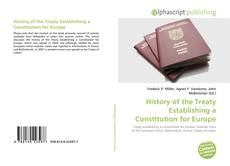 Portada del libro de History of the Treaty Establishing a Constitution for Europe
