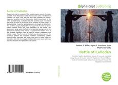 Bookcover of Battle of Culloden
