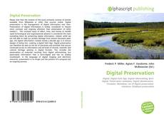 Borítókép a  Digital Preservation - hoz