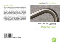 Bookcover of Mass flow meter