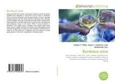 Bookcover of Bordeaux wine