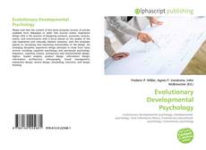 Bookcover of Evolutionary Developmental Psychology