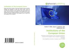 Bookcover of Institutions of the European Union