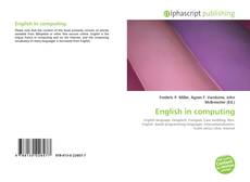 Capa do livro de English in computing 