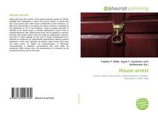 Bookcover of House arrest