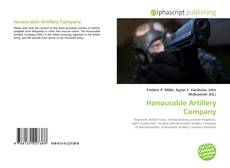 Bookcover of Honourable Artillery Company