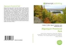 Borítókép a  Algonquin Provincial Park - hoz