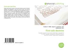 Обложка First-sale doctrine
