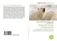 Capa do livro de History of climate change science 