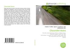 Bookcover of Chevrolet Astro