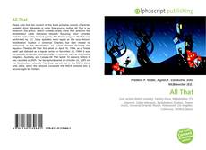 Bookcover of All That