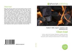 Borítókép a  Clean Coal - hoz