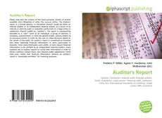 Bookcover of Auditor's Report