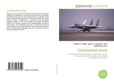 Bookcover of Continental Army