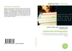 Buchcover von Esperanto Orthography