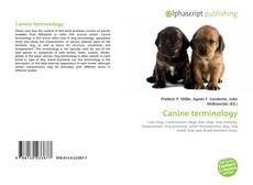 Capa do livro de Canine terminology 