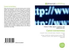Capa do livro de Const-correctness 