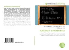 Bookcover of Alexander Grothendieck