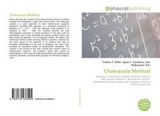 Bookcover of Chakravala Method
