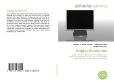 Couverture de Display Resolution