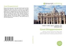 Bookcover of Great Disappointment