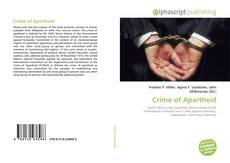 Crime of Apartheid的封面