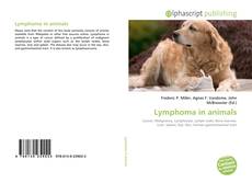 Couverture de Lymphoma in animals