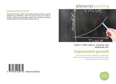 Buchcover von Exponential growth