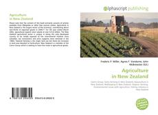 Buchcover von Agriculture in New Zealand
