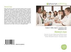 Buchcover von Henry's law