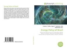 Capa do livro de Energy Policy of Brazil 