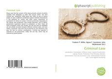 Couverture de Criminal Law
